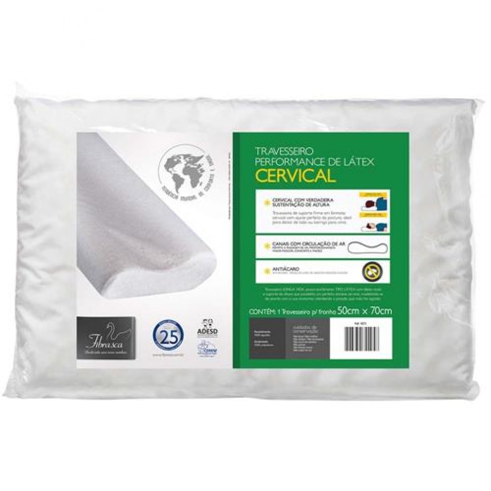 Travesseiro Ortopédico Cervical Fibrasca