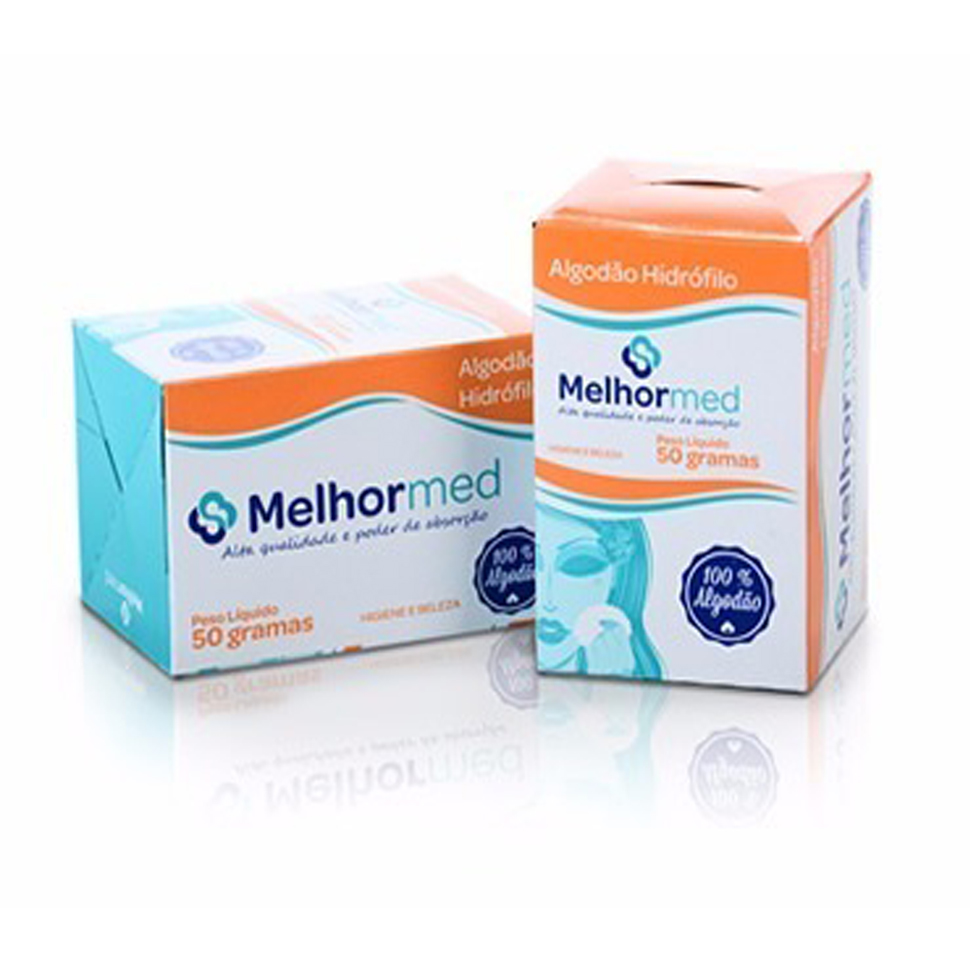 Algodão Hidrófilo Caixa - 50g - Melhormed