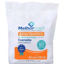 Campo Operatório 45 x 50 cm  4 Camadas - 50 Unidades - Melhormed