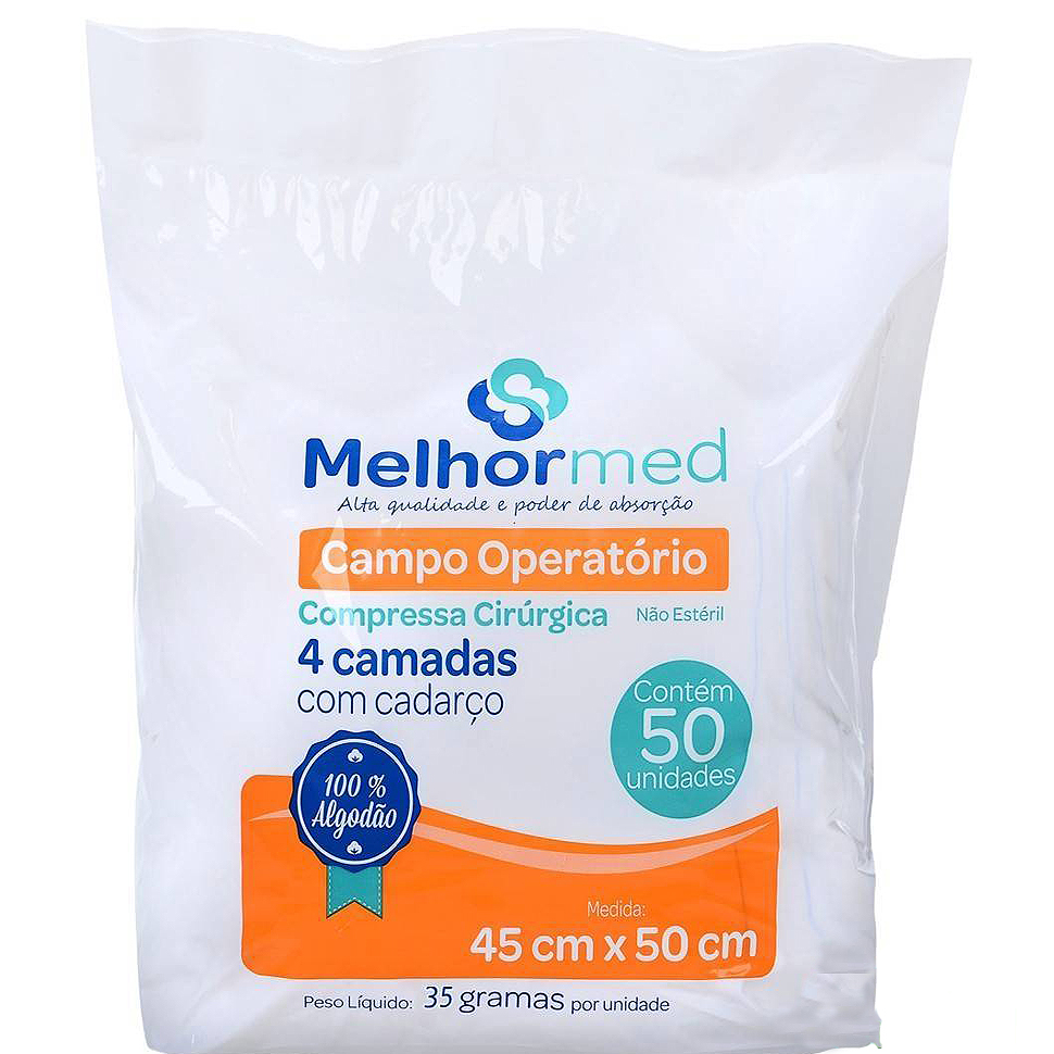 Campo Operatório 4 Camadas - 50 Unidades - Melhormed