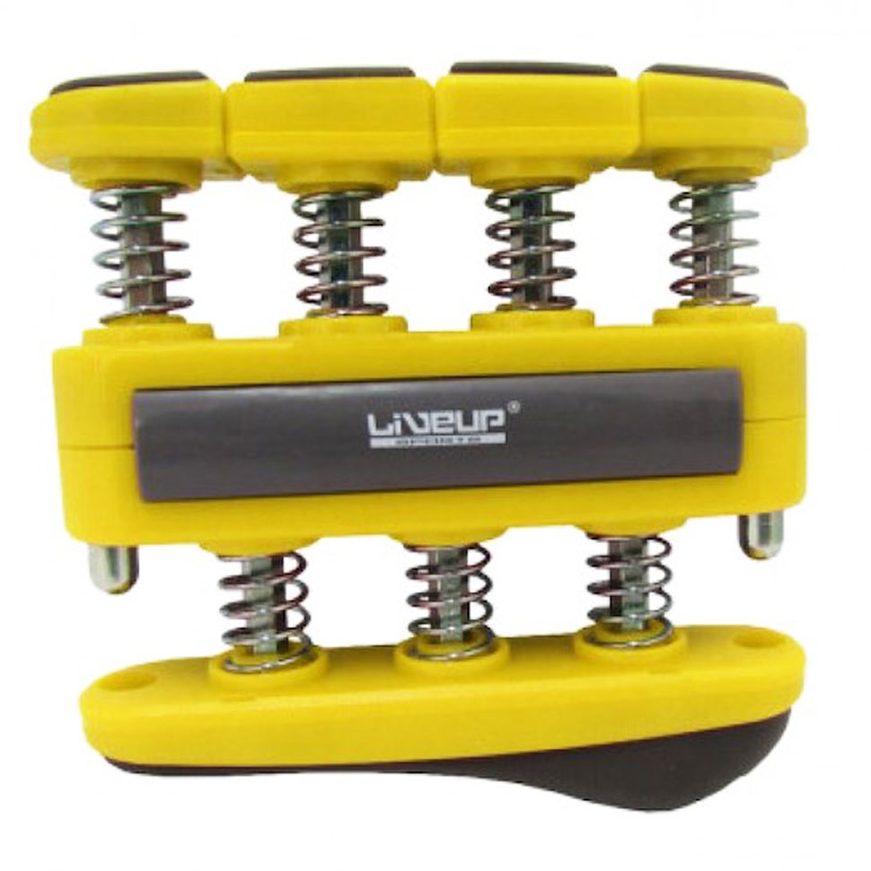 Exercitador para Dedos Intensidade Leve - Finger Grip - LiveUp - Amarelo