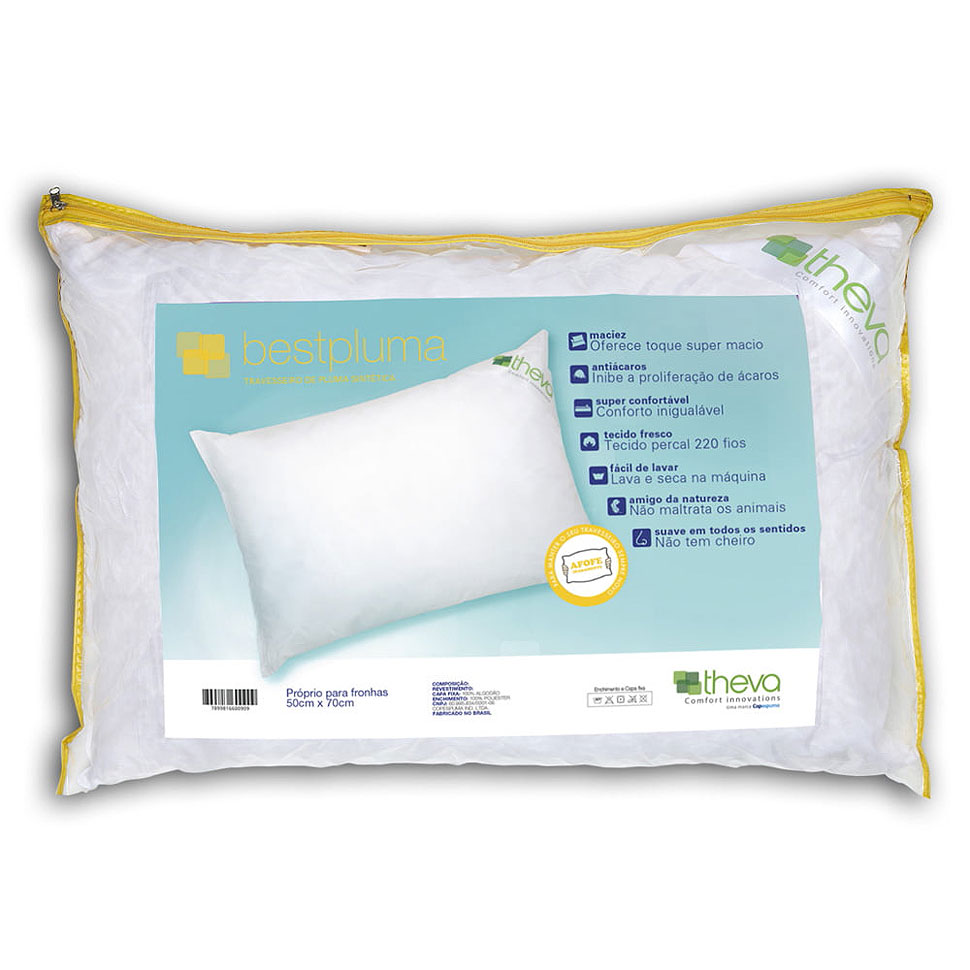 Travesseiro Antiácaros Bestpluma - THEVA