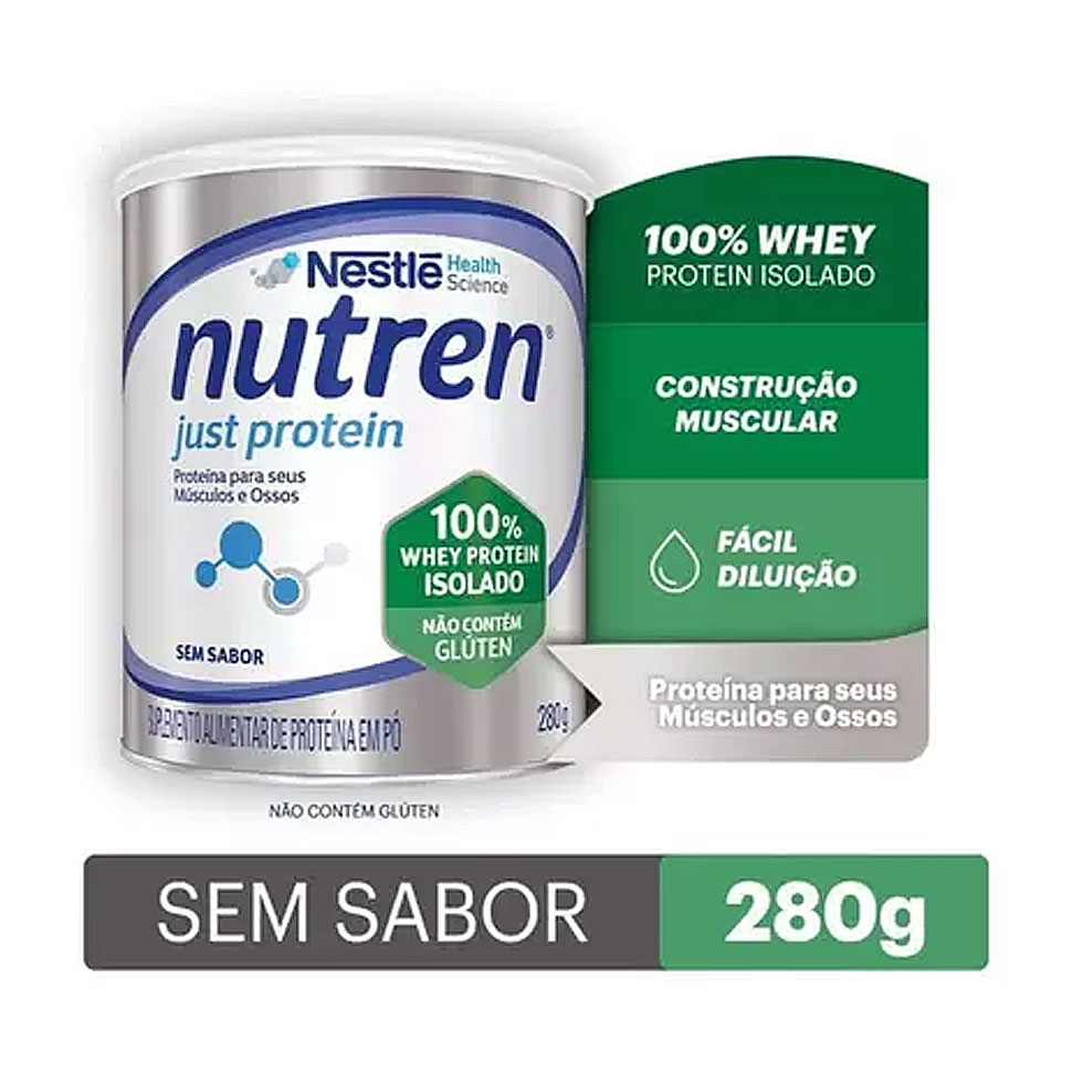 Suplemento Alimentar - Nutren Just Protein Lata 280g - Nestlé