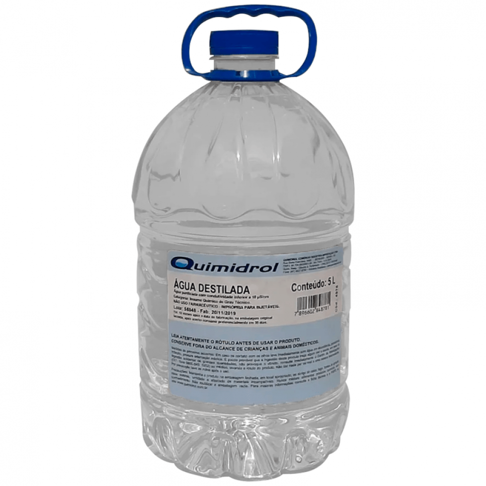 agua destilada quimidrol 5l