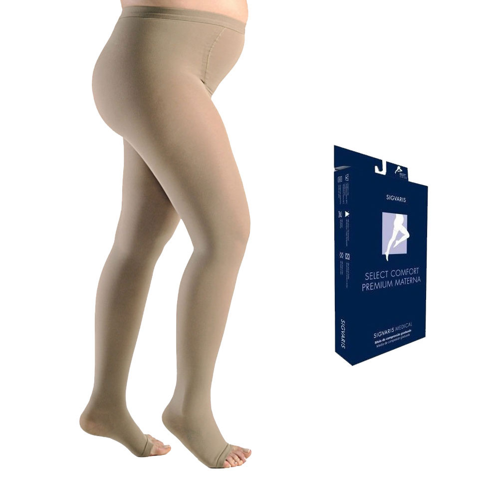 Meia de Compressão Sigvaris Select Comfort Premium 20-30 mmHg - Meia Calça Materna