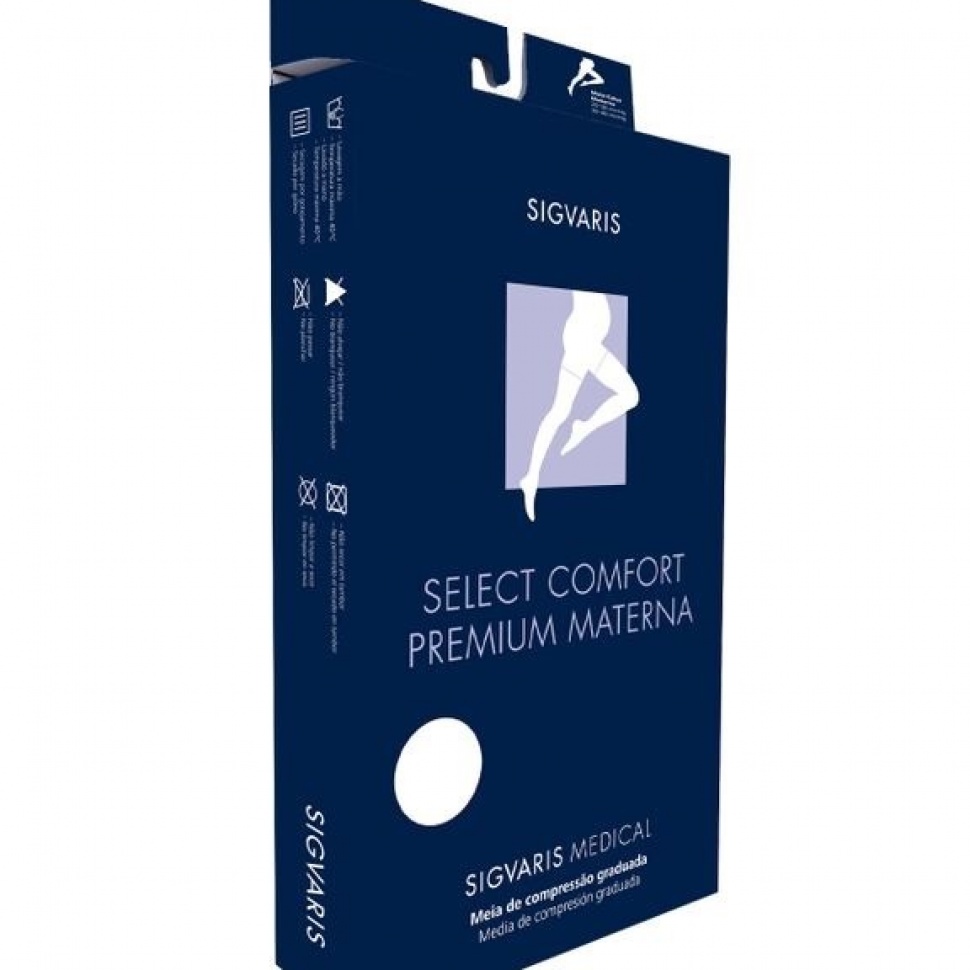 meia sigvaris materna media compressão