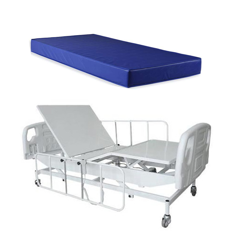 Cama Hospitalar Fowler Motorizada com Elevação do Leito Semi Luxo   Colchão Hospitalar D28