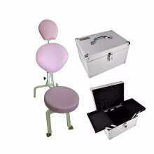 Kit Cadeira de Maquiagem e Design de Sobrancelhas + Maleta para Maquiagem