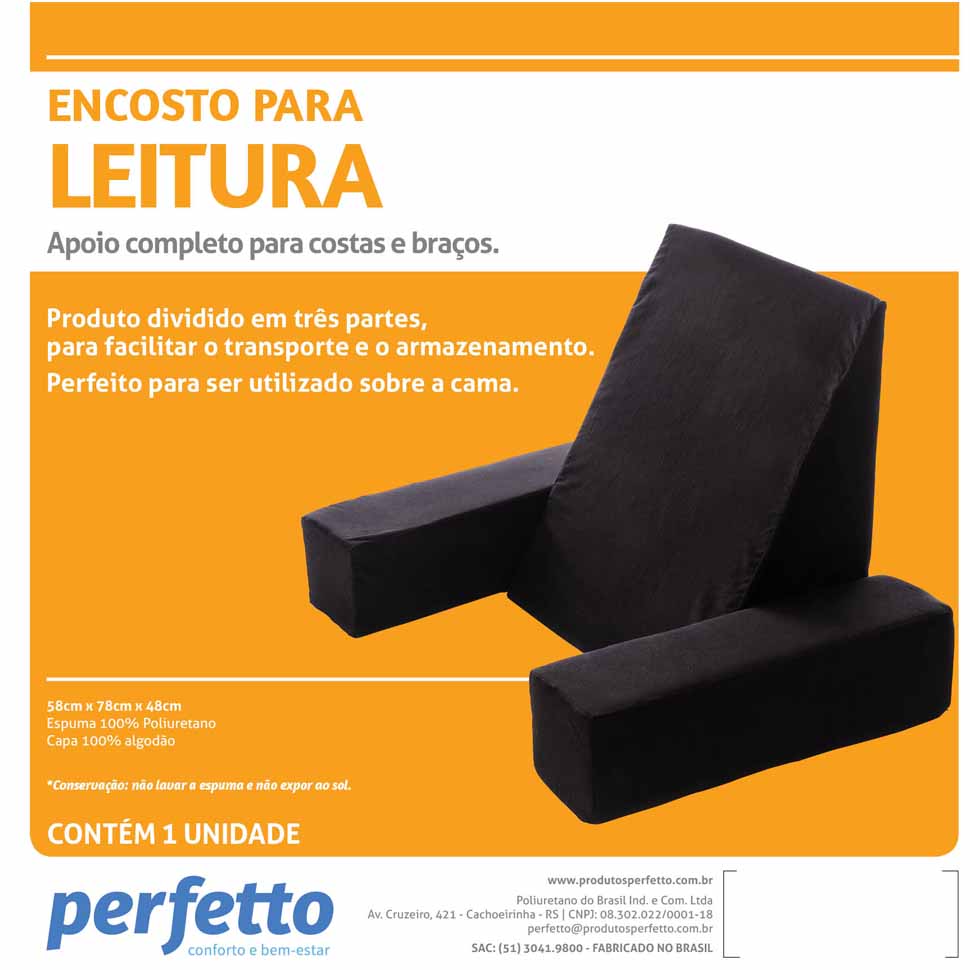 Almofada Triangular para Descanso das Costas