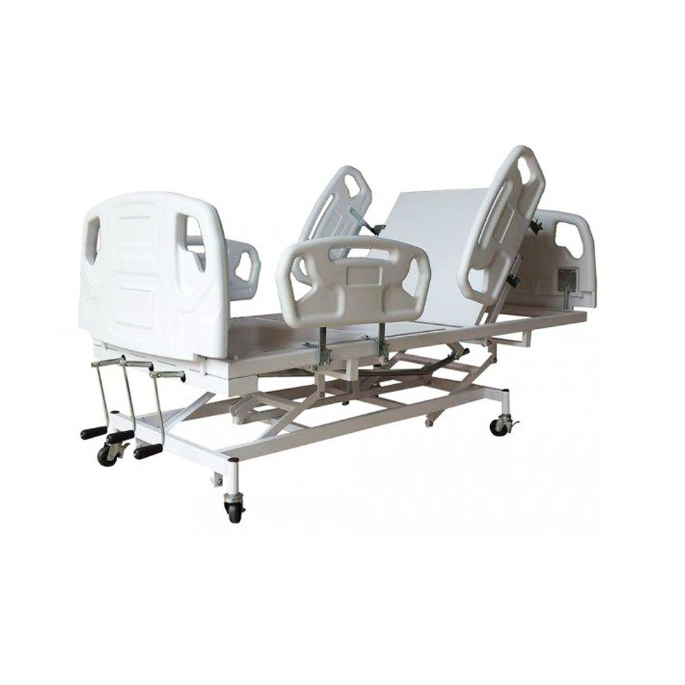 Cama Hospitalar Manual Luxo com Elevação e Rebaixamento do Leito   Colchão Impermeável D28