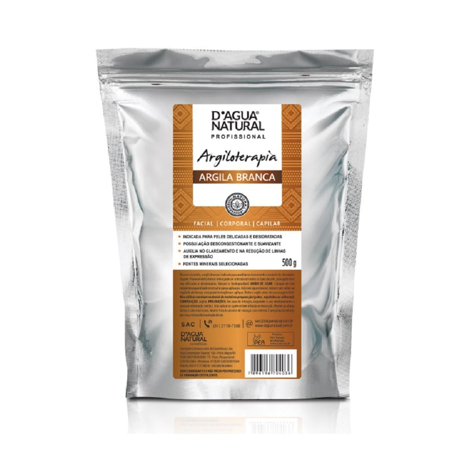 Argila Branca - D´agua Natural