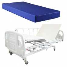 Cama Hospitalar Motorizada 3 Movimentos com Elevação do Leito + Colchão Hospitalar Impermeável - D28