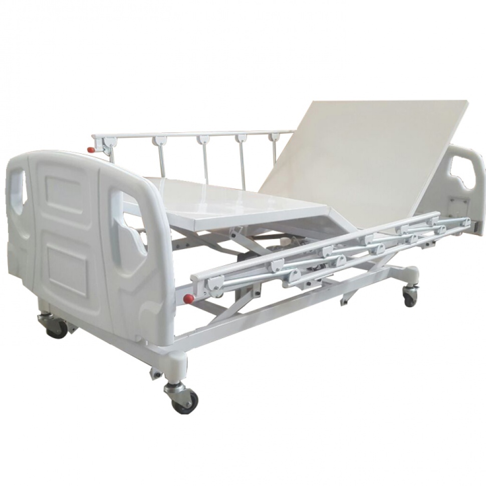 Cama Hospitalar Motorizada 3 Movimentos com Elevação do Leito   Colchão Hospitalar Impermeável - D28