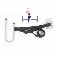 Alça de Apoio com Fixação no Teto Auxilia Sair e Entrar na Cama 