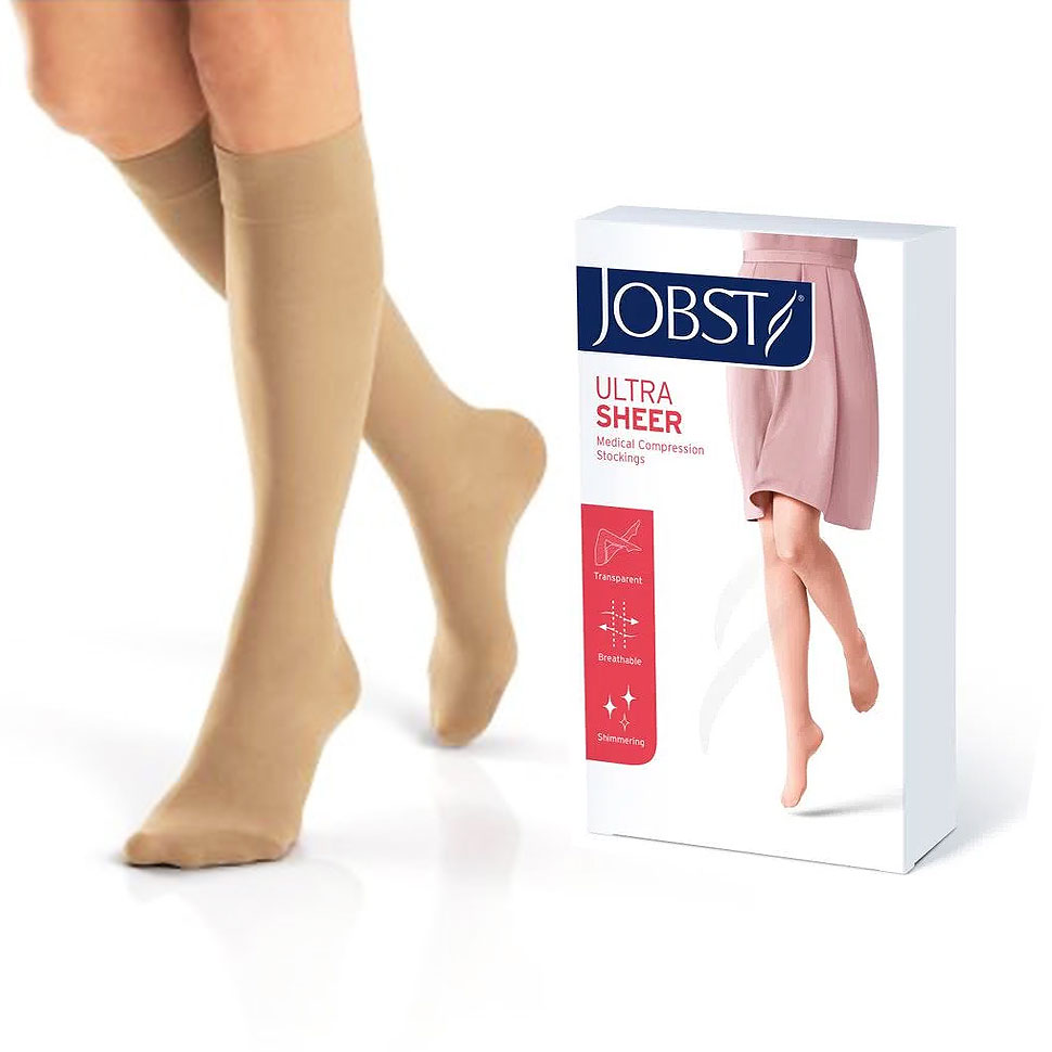 Meia de Compressão Jobst 20-30 mmHg Ultrasheer Panturrilha (3/4)