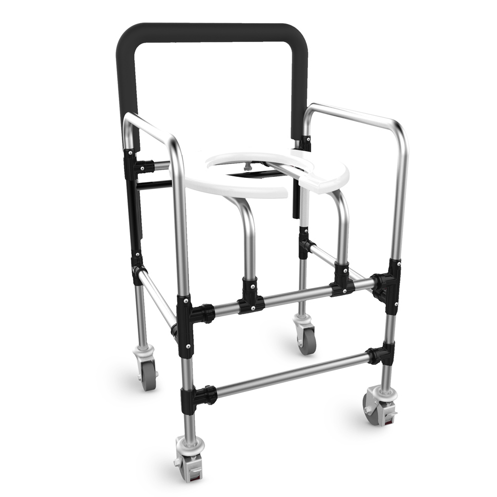 Cadeira de Banho para Idosos e Obesos em Alumínio  - Ortoprox