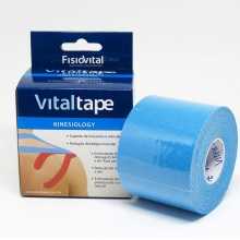Kinesio Tape - Bandagem Adesiva Elástica - Vitaltape FisioVital - Azul