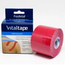 Kinesio Tape - Bandagem Adesiva Elástica - Vitaltape FisioVital - Vermelha